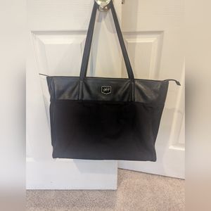 Freshly picked black tote diaper bag
